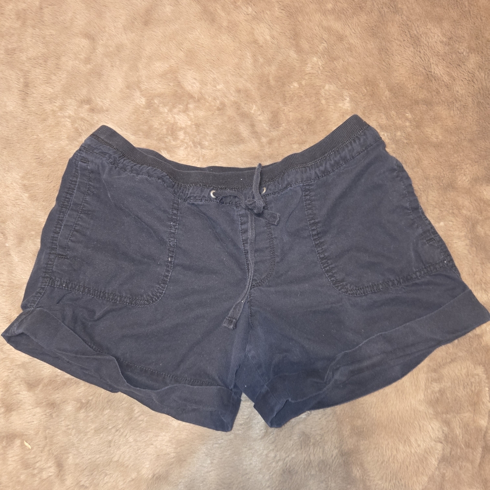 Women's Drawstring Casual Shorts - Black